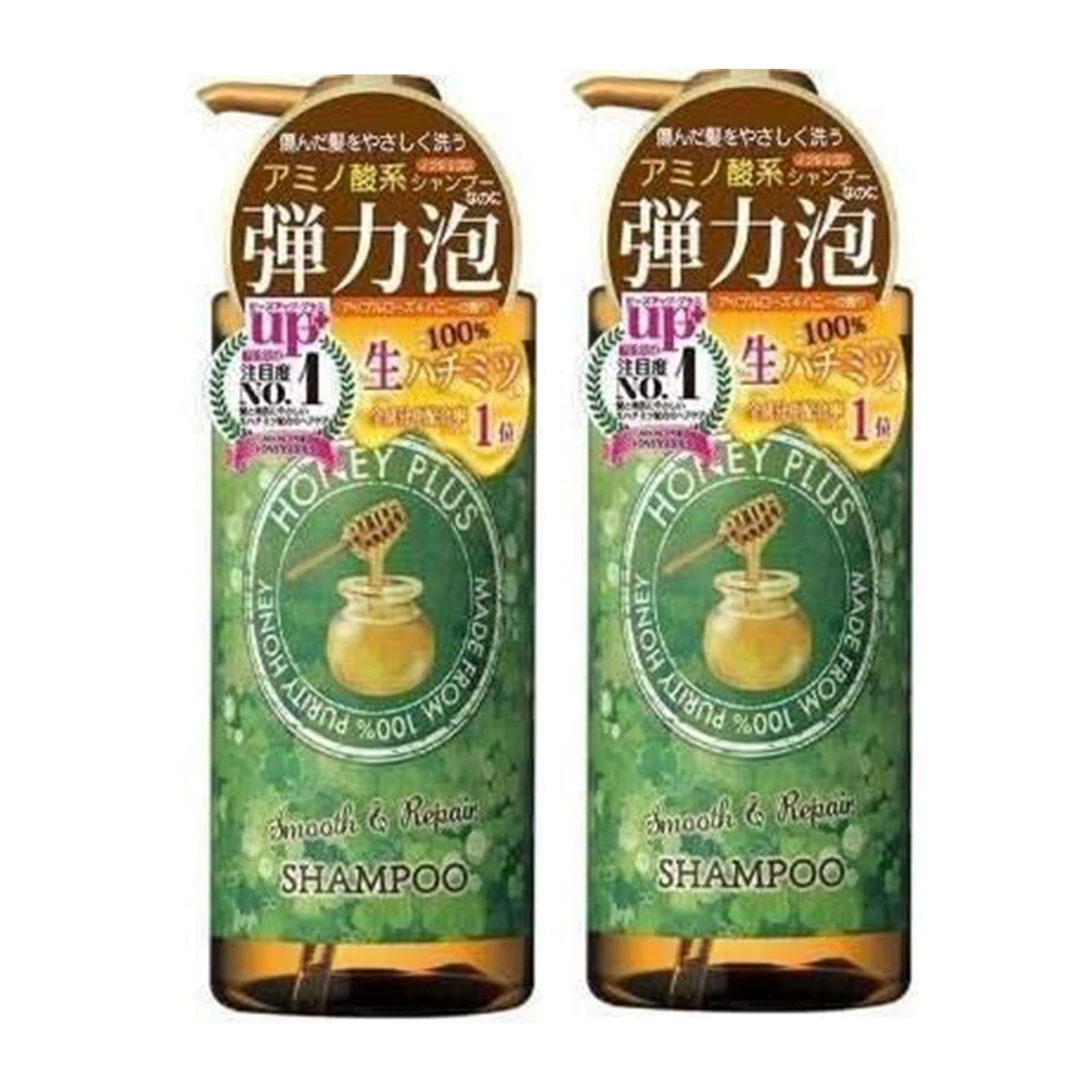 

[Распродажа] Ray Natural Honey Plus Шампунь для гладкости и восстановления (500 мл) x 2 шт. Шампунь без силикона