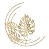 Iron Wall Sculptures Gold Metal Leaf Wall Decor for Living Room Bedroom Office Home