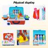 Children'S Simulation Play House Kitchen Toys Girls Beauty Portable Tools Utensils Tableware Trolley Case Doctors Medical Kit