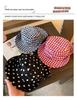 Women's Japanese Plaid Lace-up Fisherman Hat: Summer Wide Brim UV Sun Protection