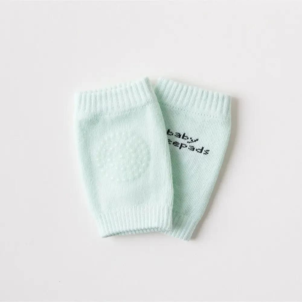 Safety Protector Toddler Leg Warmer 1Pairs Baby Knee Pads Toddler Crawling Anti-Slip Solid Infant Boys Girls Elbow Cushion Pad
