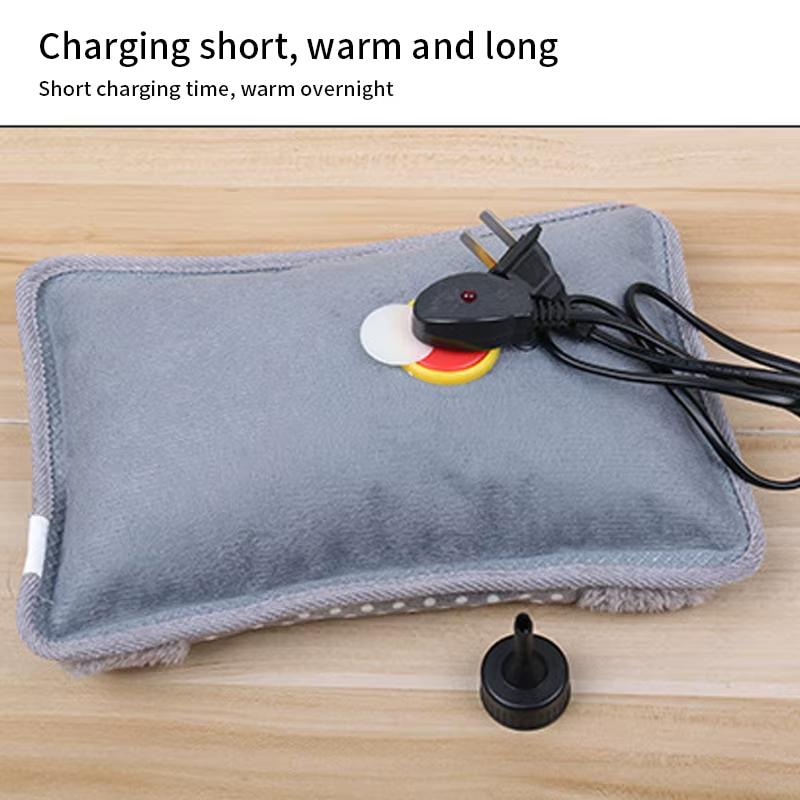 Winter Charging Electric Hot Water Bag – Double Insert Dot Pattern, Rechargeable Hand Warmer, Special for Warmth(EU 220V 500W)