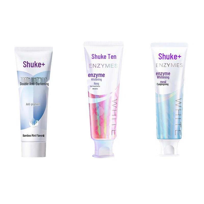 Shuke Dual-Antibody & Enzyme Whitening Toothpaste Bundle