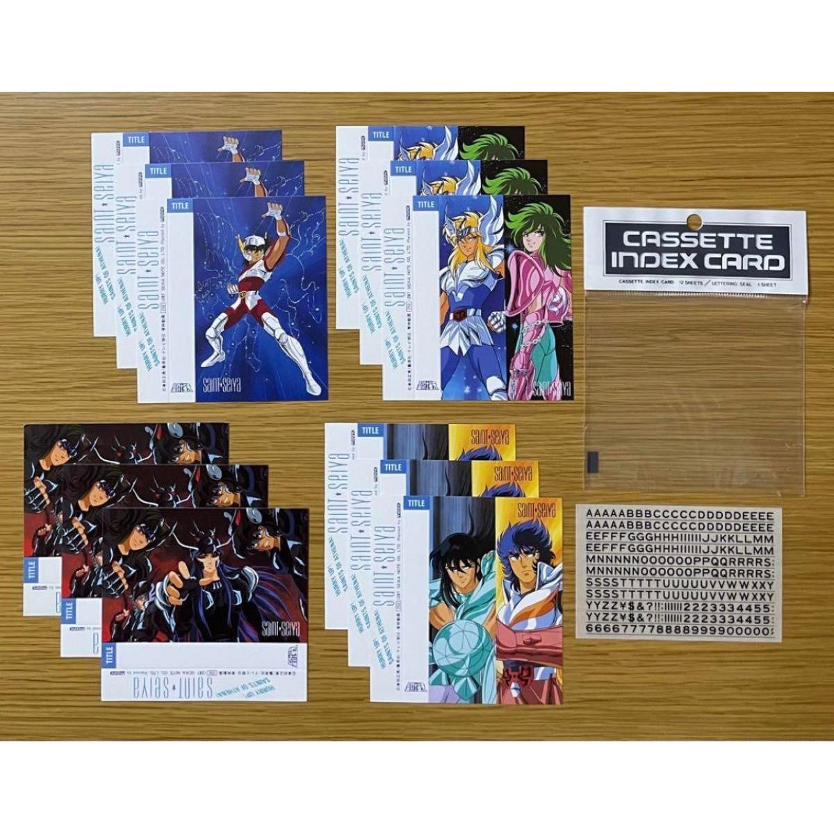 Used Saint Seiya Cassette Index Card Black Saint Bronze Saint Period Item