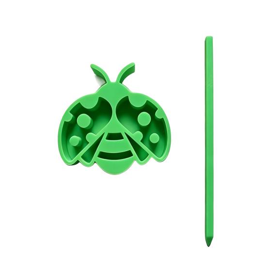 3D Printed Bee Shaped Ground Stake Insect Waterer Water зелёный