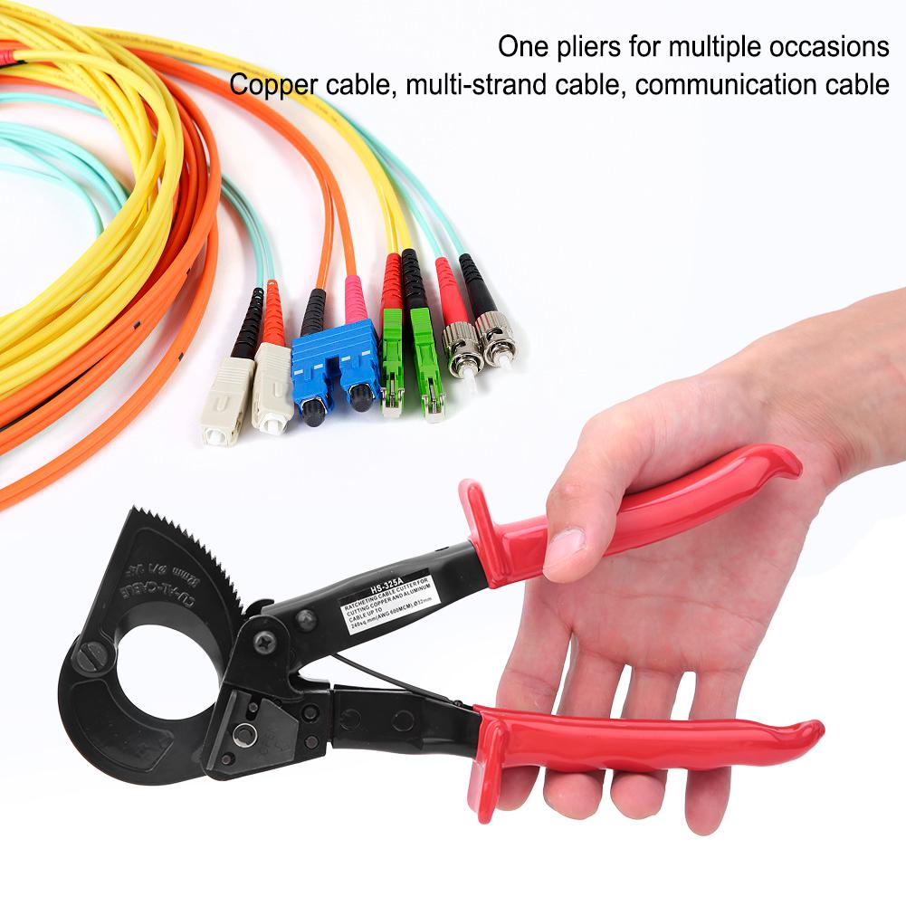 HS 325A Ratchet Cable Cutter Insulated HCS Copper Aluminum Cutting Tool 240mm   less than br more than (HS 325A )