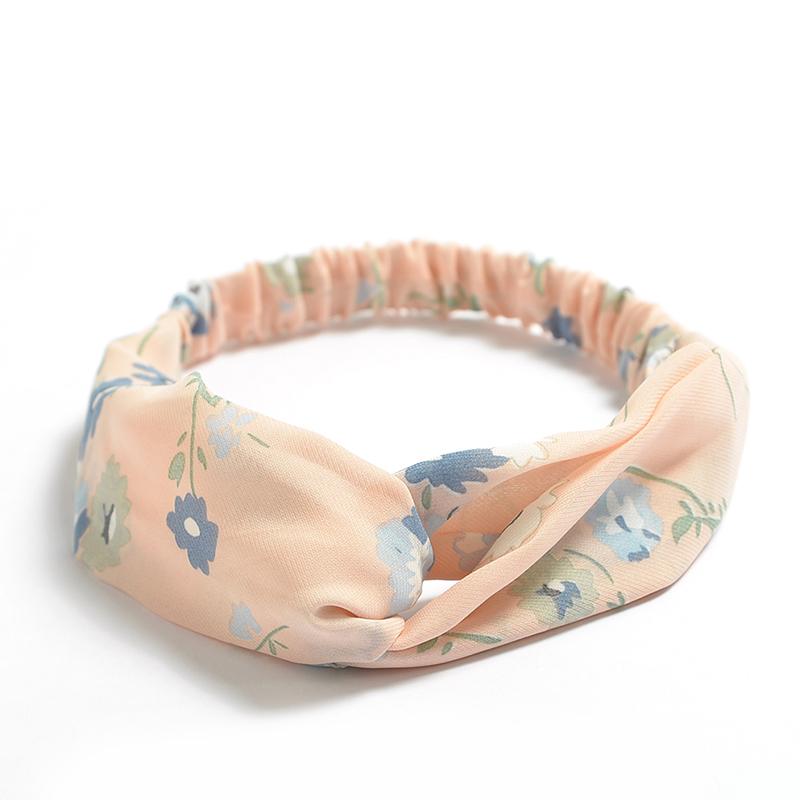 Fashion Women Girls Summer Bohemian Hair Bands Print Headbands Vintage Cross Turban Bandage Bandanas HairBands Hair Accessories