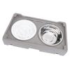 Elevated Dog Bowl Adjustable Height Promote Healthy Digestion Antislip Slow Feeder Food Water Bowl