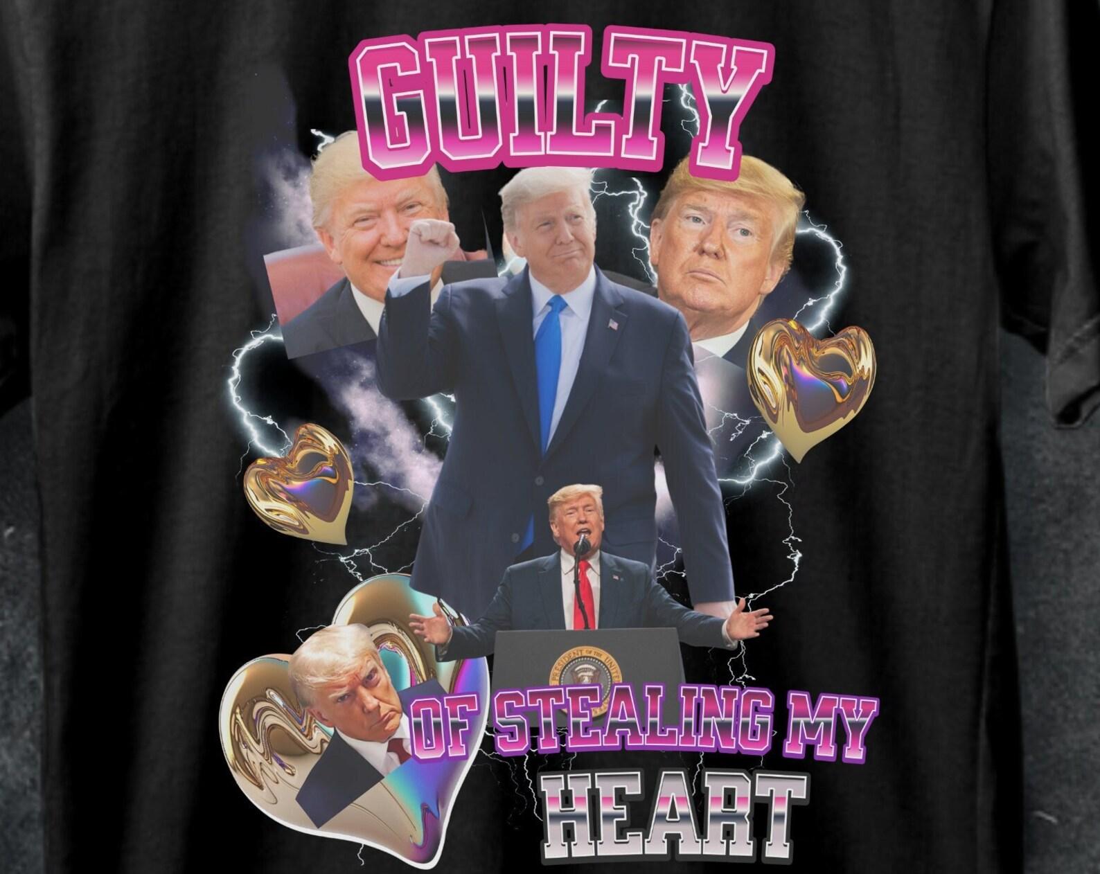 Donald Trump Mugshot T-Shirt, Funny Retro Bootleg Tee S