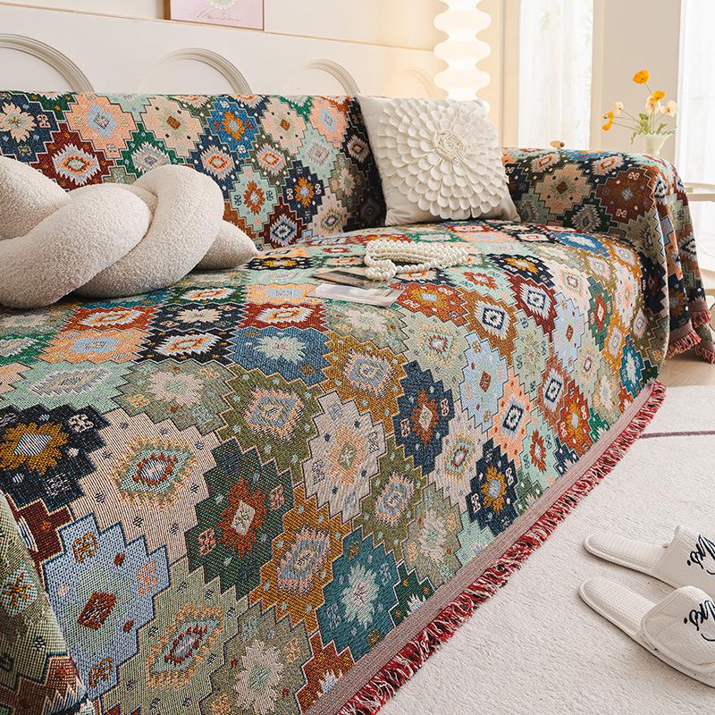1Pc Sofa Towel Ethnic Style Bohemian Style Cover Cloth Sofa Universal Cover For All Seasons Home Textile Products