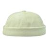 Einfarbige Corduroy Minimalistische Unisex Krempenlose Mütze Winddichte Beanie Melonenhautmützen, Vermieter Hüte, Hip Hop Hüte, Runde Hüte