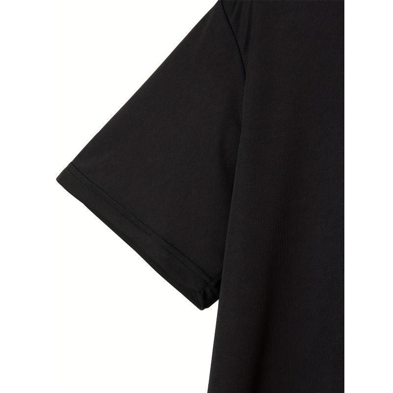 European sizes Men's Plus Size Vintage European & American Retro T-Shirt - Oversized & Tall Casual Round Neck Short Sleeve Tee