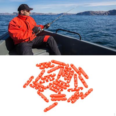 30 Pieces Fishing Line Stoppers Bobber Nylon Lightweight Automatic Releases Auto Stop