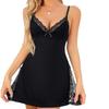 Women's Fashion Sexy Lingerie with Perspective Erotic Pajamas Slip Mini Dress Dresses Halter Soft Sleep Nightgown Homewear