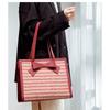 Red Bag 2025 New Wedding Women's Houndstooth High-quality Large-capacity Single-shoulder Tote Bride's