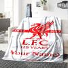 Liverpool Personalized Name Blanket Gift Personalized Blanket Durable Comfort Throw For Picnics Livingroom Living Room Sofa All-Season Use