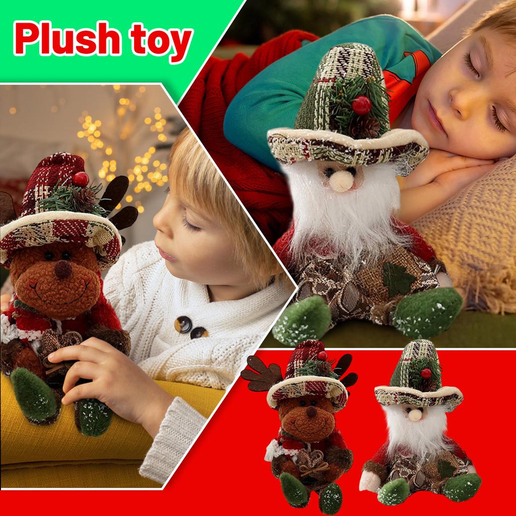 Christmas Tree Decoration Pendant With Top Hat And Snowman Figurine