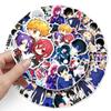 50 Blue Cartoon Anime Personality Stickers for DIY Phone Cases and Luggage - Waterproof and Creative.