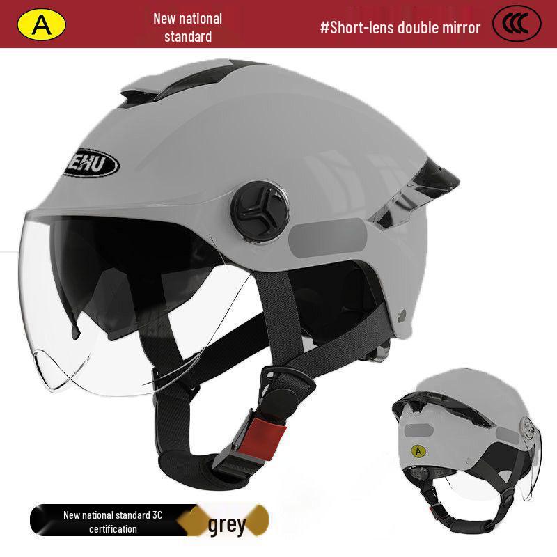3C Certified Electric Vehicle Helmet, All-Season Half Helmet for Men and Women