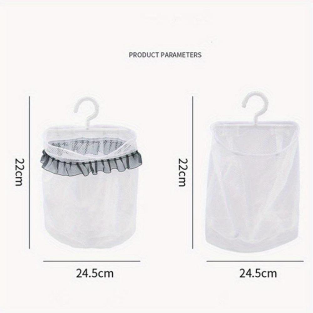 Koš na špinavé prádlo Skládací košík na prádlo Závěsná taška na oblečení do koupelny Síťovaná taška na stěnu pro domácnost