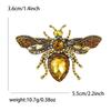 Retro Rhinestone Bee Brooch: Unisex Alloy Insect Pin Versatile Corsage Accessory