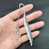 Glowing Snake Sword Bookmark: Luminous Feather Design, Retro Bao Jian Treasure Sword, Perfect for Students & Creative Minds