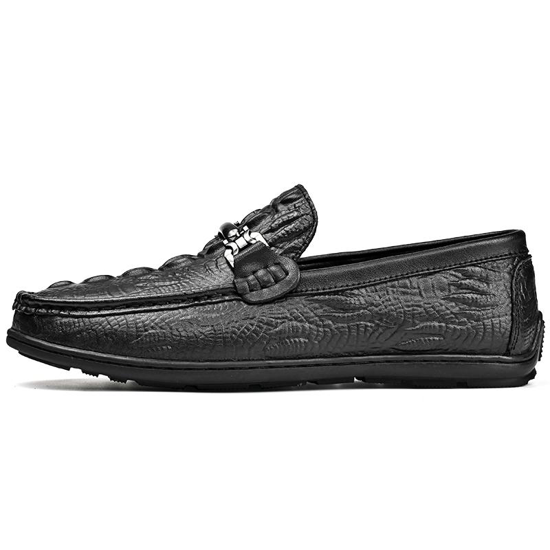 Large Size 39-46 Men's Genuine Leather Shoes Moccasin-gommino Outdoor Casual Shoes