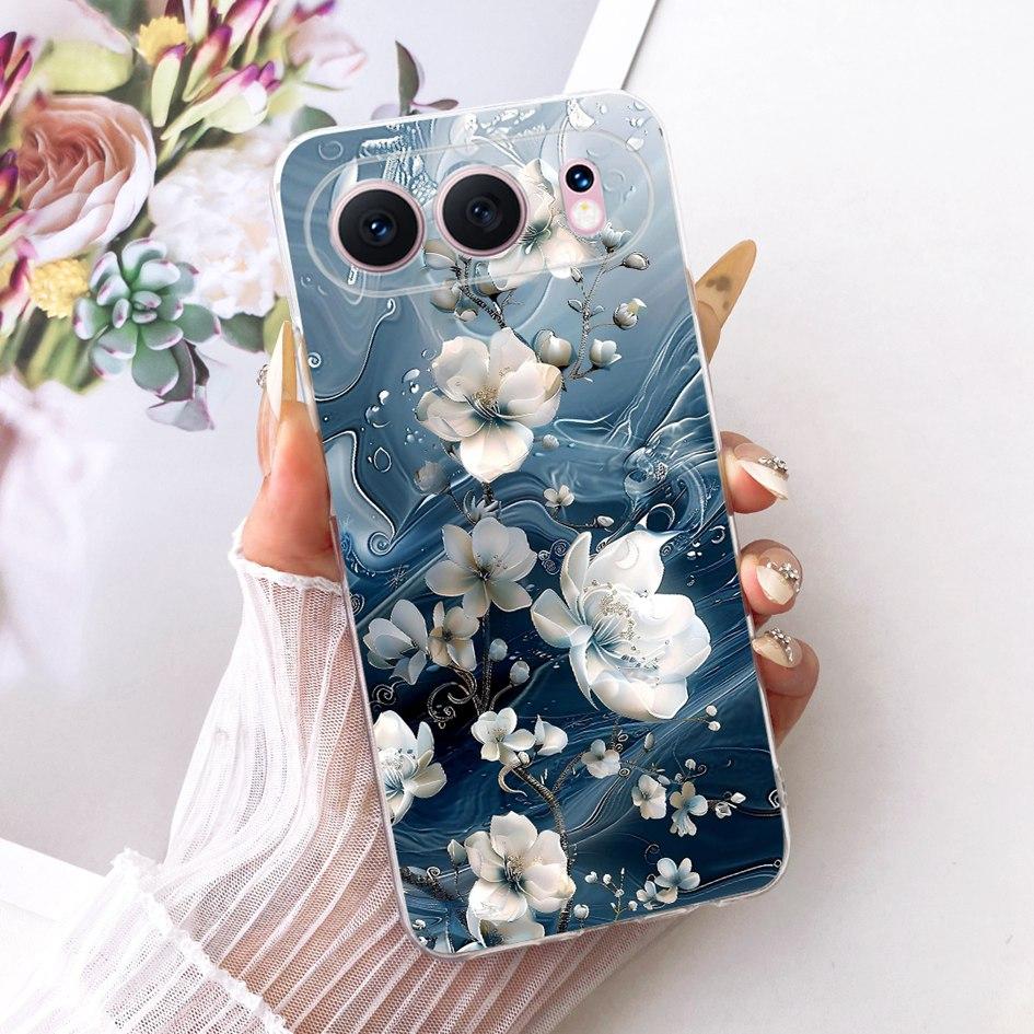 6.55" For Honor 500 5G Case Fashion Flower Bowknot Soft Slim Silicone Phone Cover For Honor 500 Pro Funda MEY-AN00 Honor500 Capa