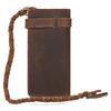 Retro Men's Wallet with Top Layer Cowhide, Long Multi Slot Leather Wallet and Handbag Anti-theft Design