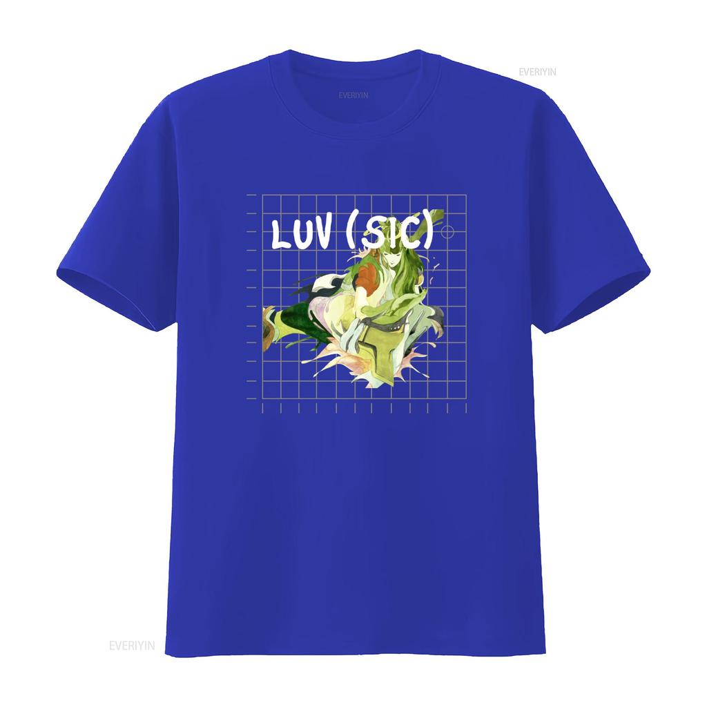 T-shirt Nujabes Shing02 Luv Sic Design Unico con Stampa Tasca per Moda Trendy vintage Lavata Leggermente streetwear Elastica