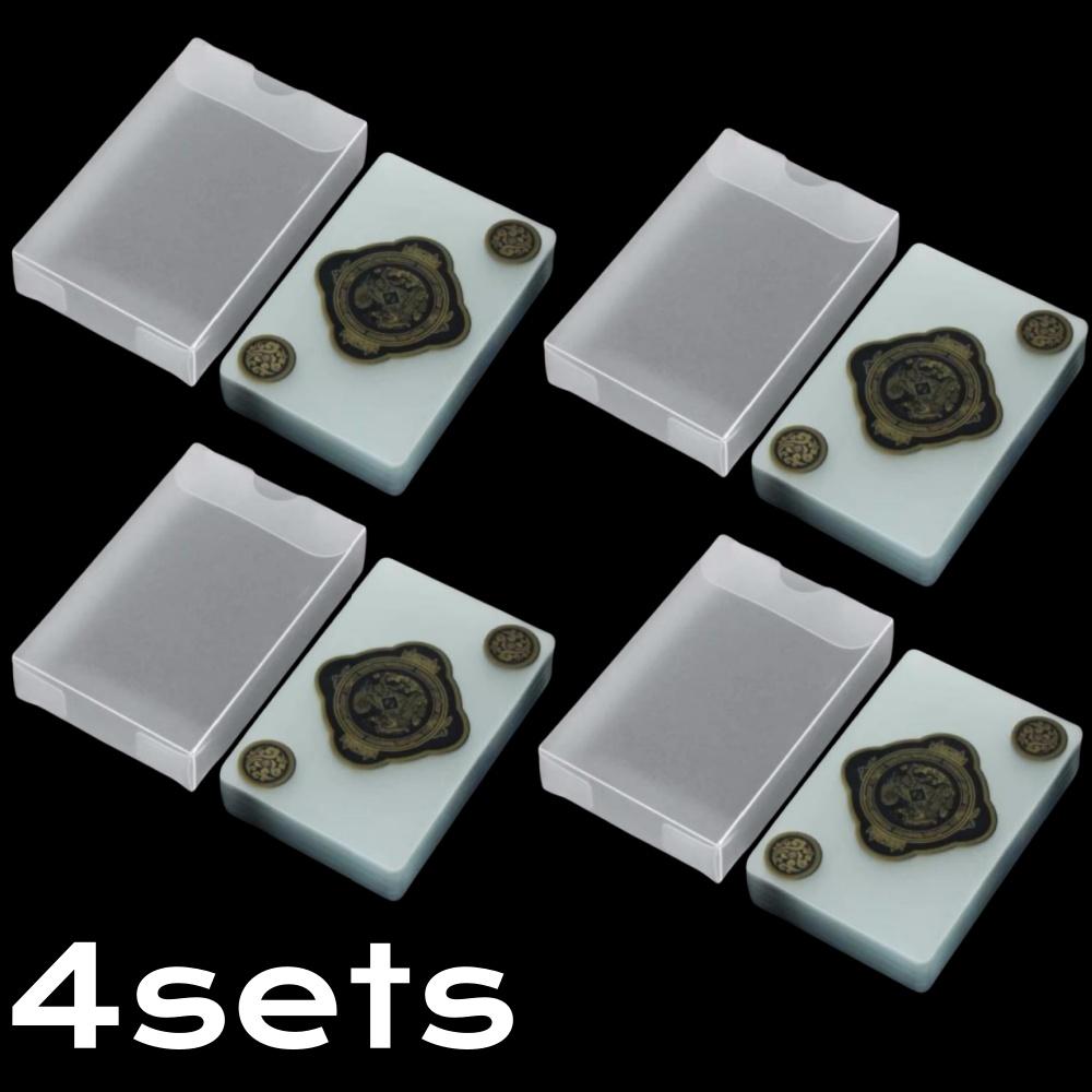 1/2/4Set Waterproof Transparent PVC Playing Cards Unique Plastic Cards for Travel Party Card Games Creative Durable Poker Card