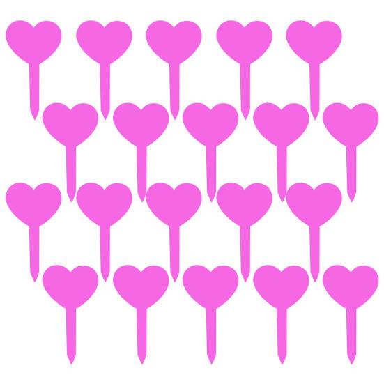 20Pcs Garden Plant Labels Creative Shape Vibrant Color Reusable Waterproof Plant Markers Indoor Outdoor Garden Signs