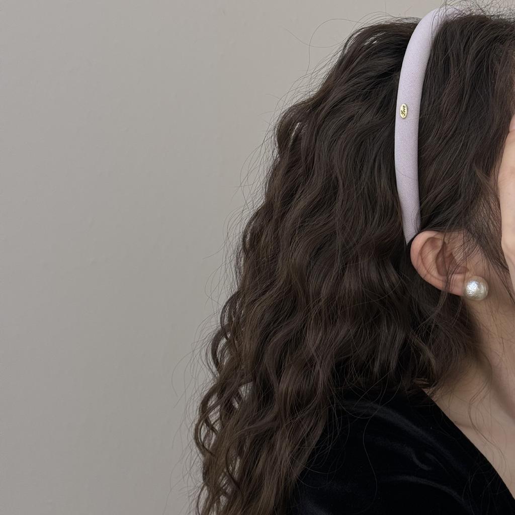 Autumn Winter 2024 Korean Style High Crown Macaron Color Headband for Women New Fashionable High-End Feel Hairband