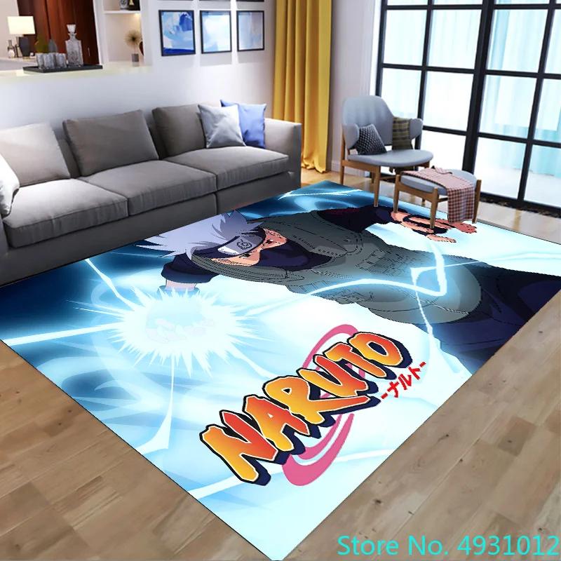 Bathroom Carpet Anime Uzumaki Naruto Cartoon Plush Rug Living Room Floor Mat Kitchen Bedroom Washable Non-slip Door Mats