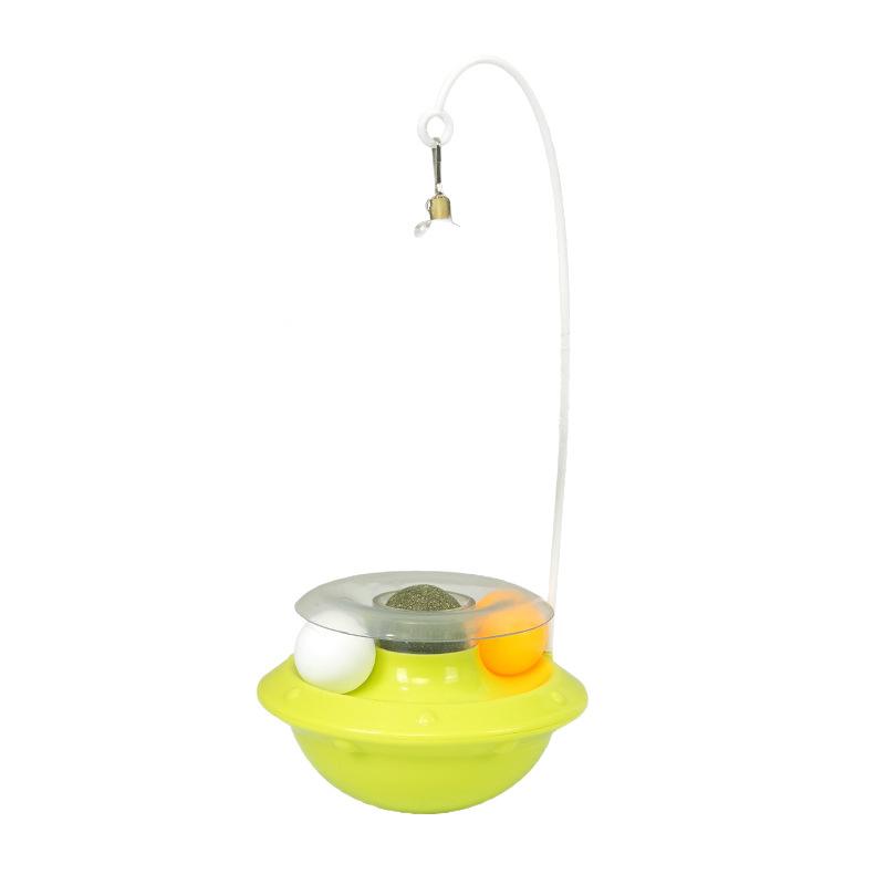 New Cat Toy Tumbler Cat Teaser Stick Feathers Self-hi To Relieve Boredom Catnip Ball Kitten Grinding Teeth To Tease Cat Supplies