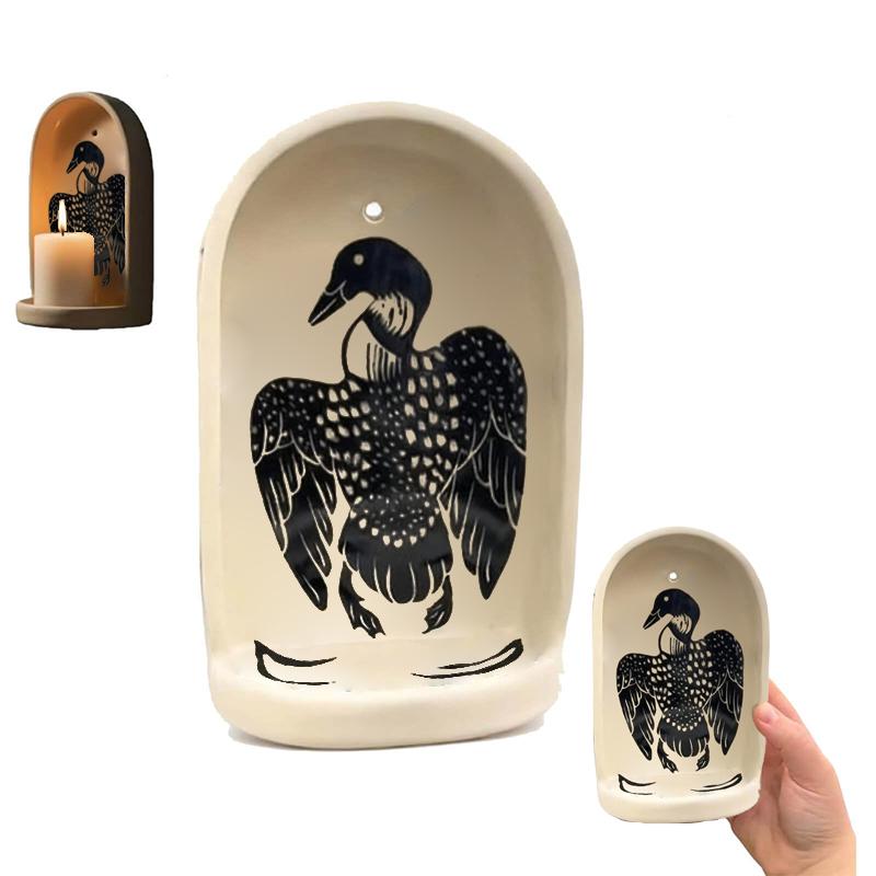 Sacred Wall Niche Collection - Handmade Wall Altar With Candle Holder & Jewelry Tray, Decorative Alcove Shelf For Meditation Dis