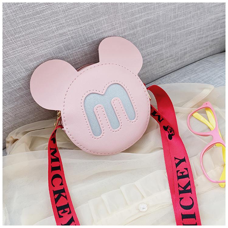 

2024 нова дитяча мода корейська сумка через плече, дитяча сумка для аксесуарів для змін, сумка-месенджер для дівчаток, мила сумка. рожевий