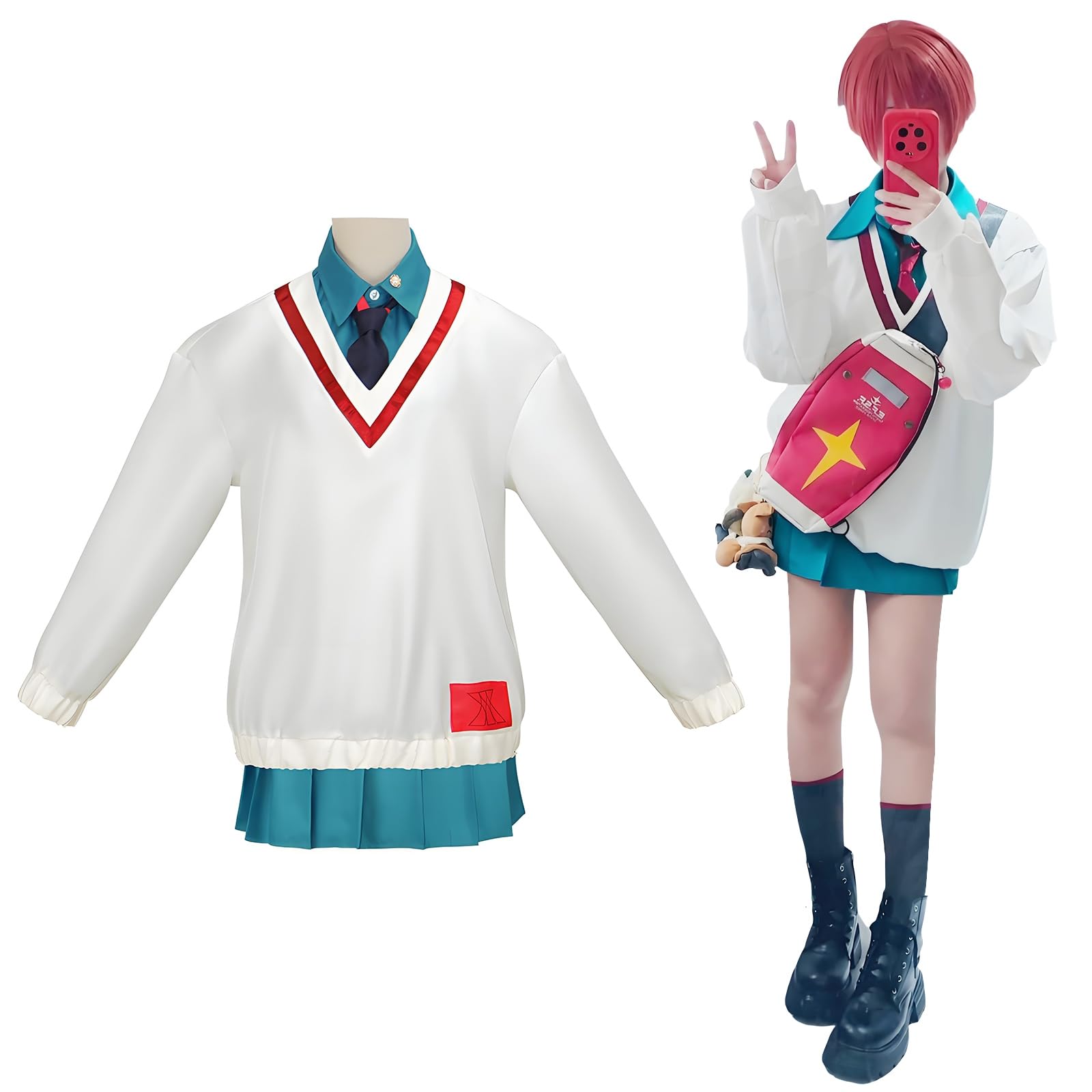 

Амате Юзуриха Косплей Униформа Взрослый Костюм для Школы и Сцены Размер [Отличное Качество] (Без парика), Взрослые, Фестивали, События, (Аматэ Юдзуриха,