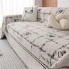 Sofa Cover Cloth Anti Cat Scratch Non Stick Towel Seat Cushion Plush All Season Universal Non Slip Blanket