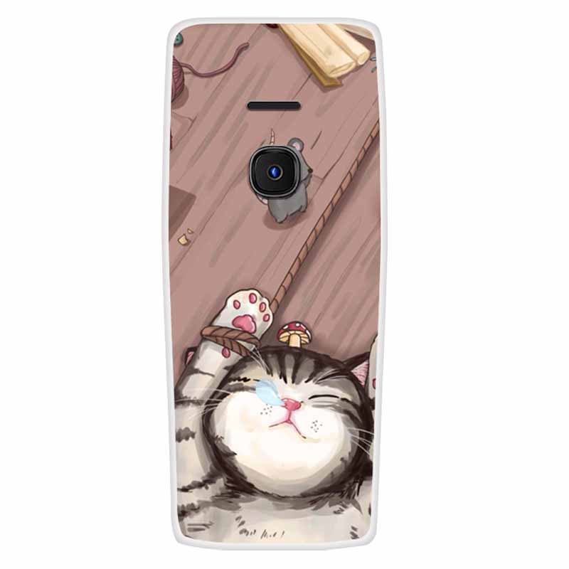 For Nokia 8210 4G Case Soft Silicone Space Landscape Covers for Nokia 6300 4G Cases Colorful Bumpers Cat Phone Protective Bags