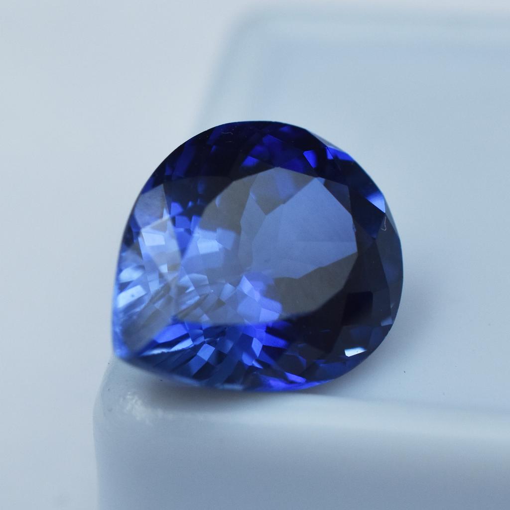 Natural Blue Tanzanite Loose Gemstone for Jewellary 6.65 Ct Pear Cut for Jewelry Making and Crafts