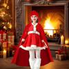 Durable Velvet Holiday Cape Christmas Concerts Church  Machine Washable Reusable Festive Attire