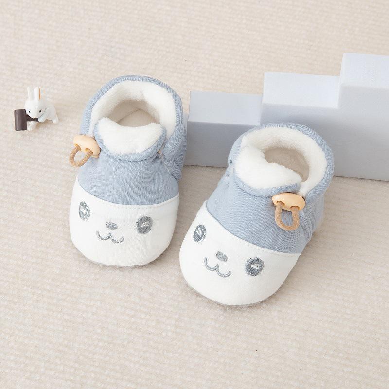 

Child Cartoon Walking Socks Shoes: Warm Velvet Autumn/Winter for Infants & Toddlers L (7-12 months)