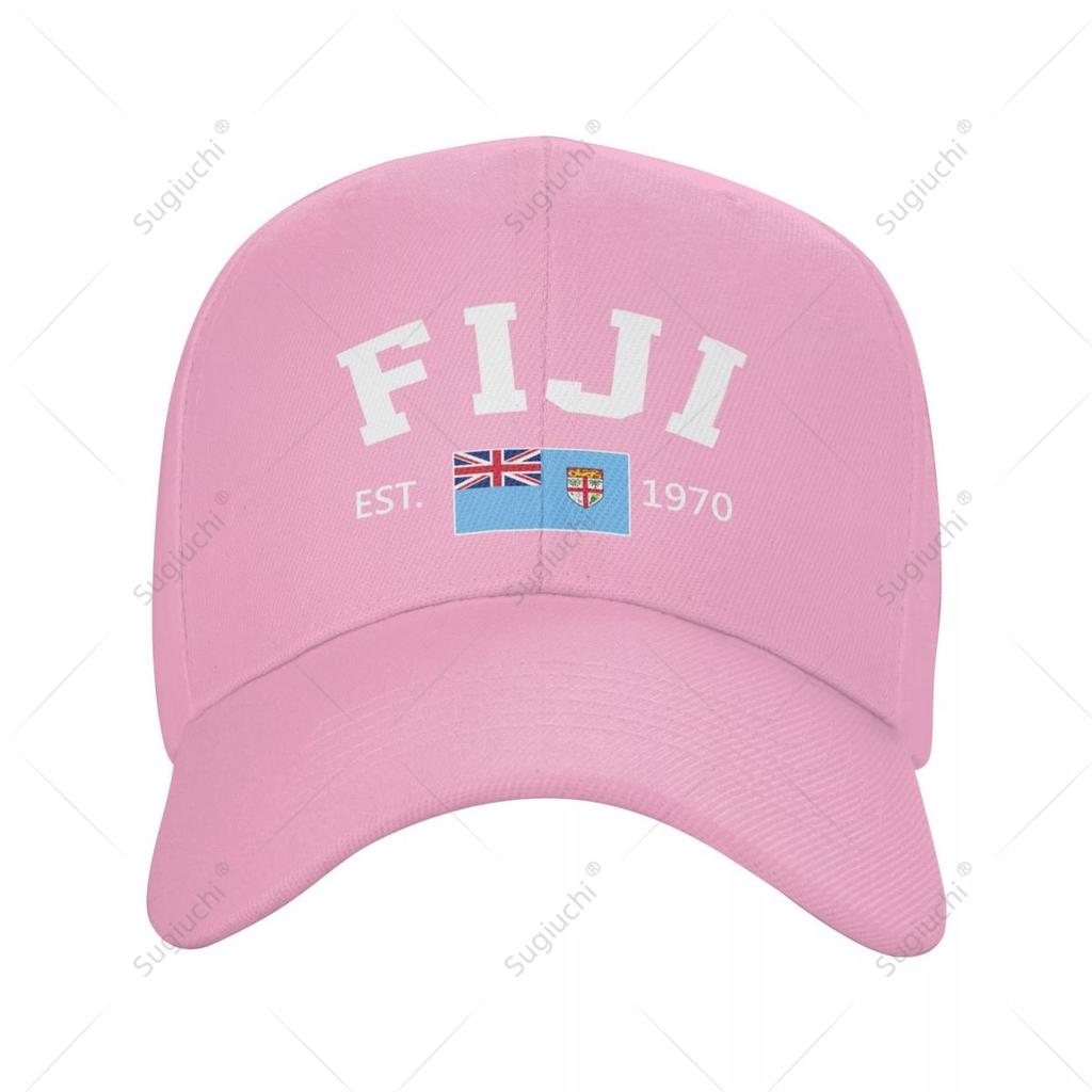 Unisex Baseball Cap FIJI EST Independence Day Wild Sun Shade Peaked Adjustable Outdoor Caps for Unisex Women