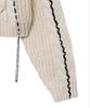NOIRER FOR WOMAN Handmade Cable Crop Sweater (Ivory)