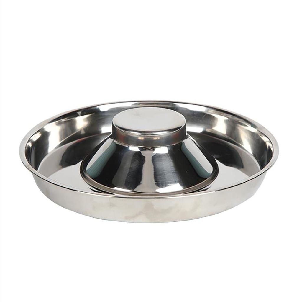 Dog Bowl Stainless Steel Slow Feeder Dog Bowl 26cm Diameter Gift