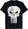 Maglietta Marvel The Punisher Logo Teschio Classico Retrò