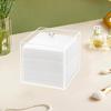 Disposable Face Towel Holder, Facial Towelettes Container Box, Acrylic Box for Facial Towels, Clear