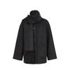 Only Women's Wool Blend Coat with Detachable Tassel Scarf
