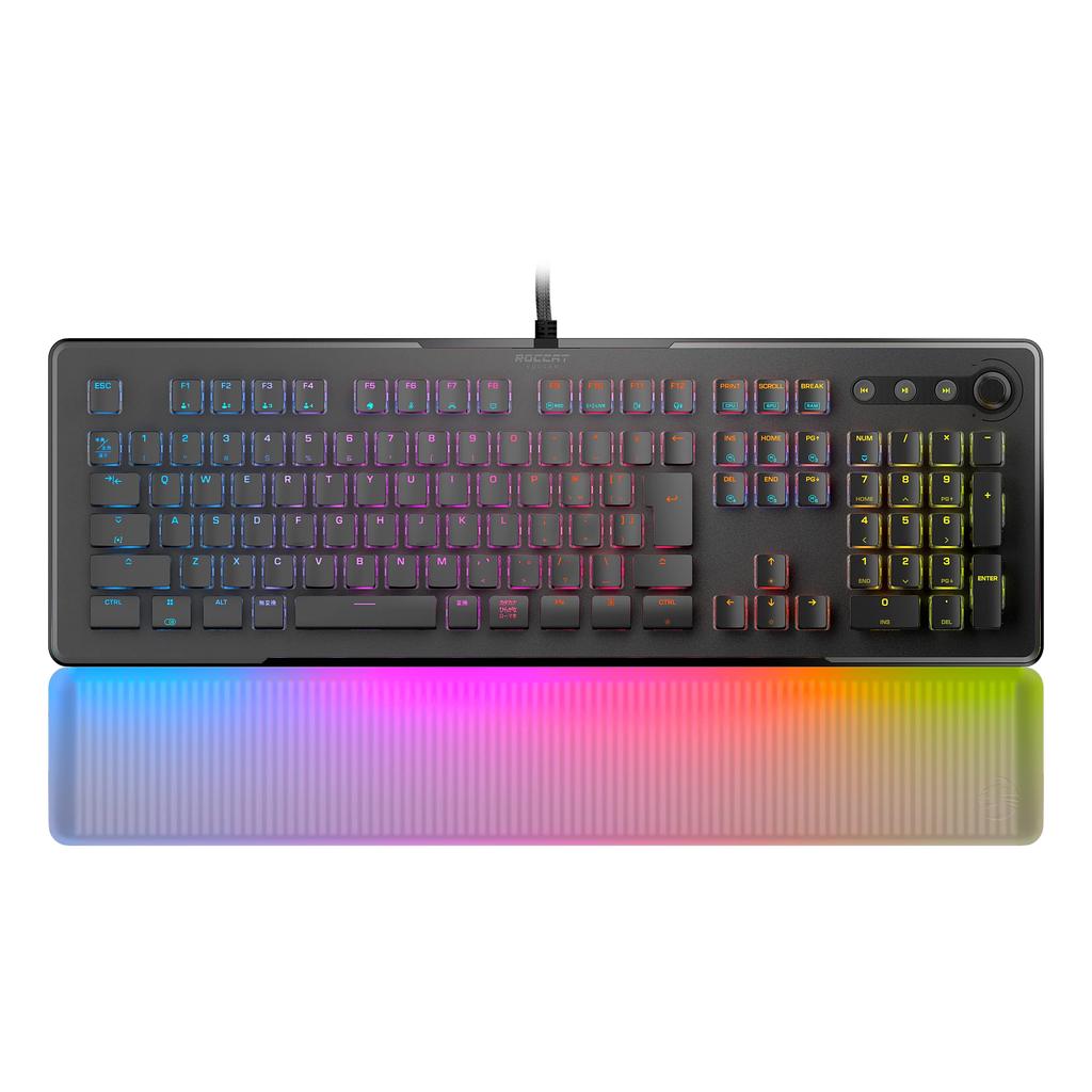 ROCCAT Vulcan II Max JP Gaming Japanese Customizable Translucent Volume Dial Japanese Keyboard, Layout, Wired, Black, Optical, Linear, Quiet,